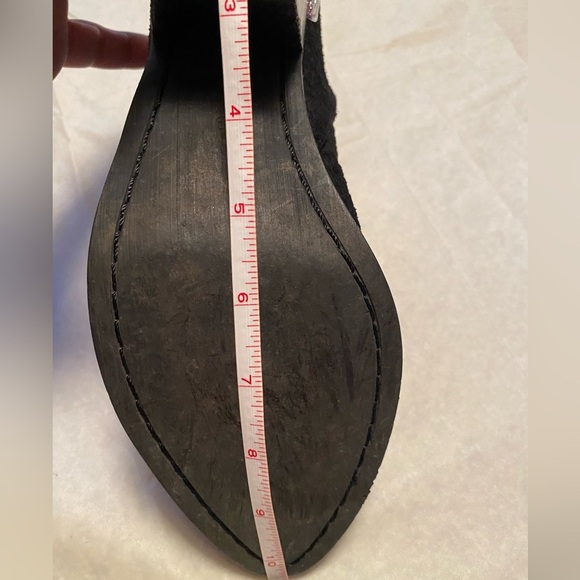 Jeffrey Campbell Cromwell Western Black Suede Snakeskin Leather Booties-Size 9 - Picture 13 of 15